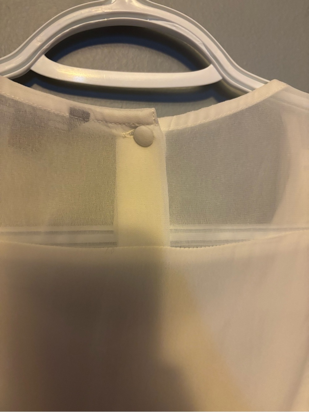 American Eagle White Mesh/Lace Blouse - Picture 4 of 5